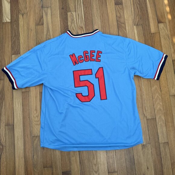 Mitchell & Ness Willie McGee 1982 St. Louis Cardinals Jersey Size XXL - Picture 5 of 6